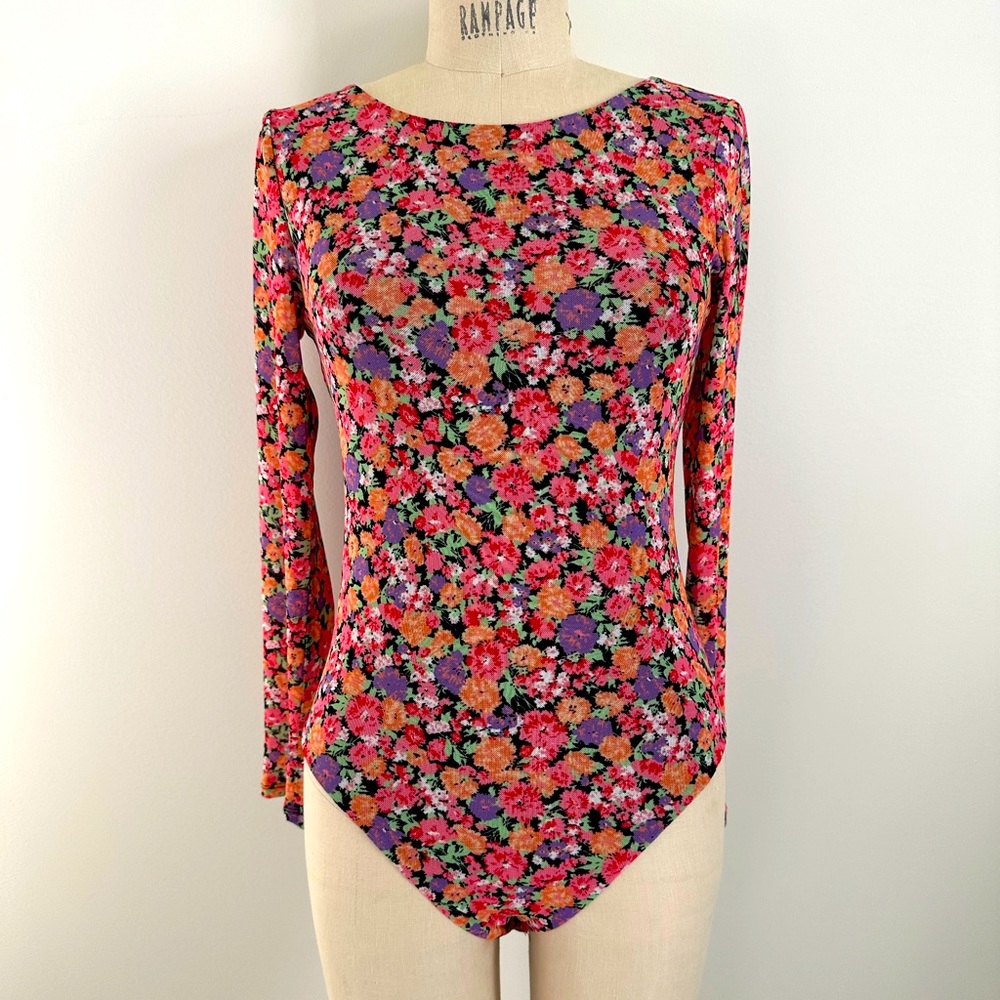 Lord & Taylor Mesh Bodysuit